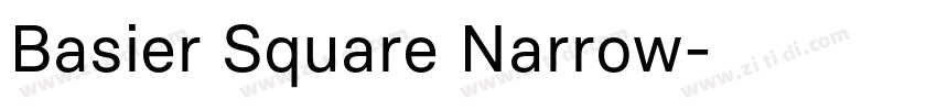 Basier Square Narrow字体转换